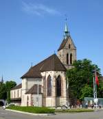 Basel, die Theodorskirche am Wettsteinplatz in Kleinbasel, Mai 2015