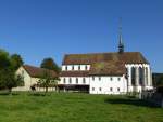 Windisch, die Klosterkirche des ehemaligen Klosters Knigsfelden, erbaut 1310-30, gehrt heute zum Museum Aargau, Sept.2015