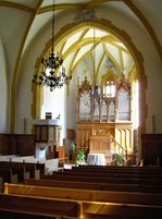 S-chanf, reformierte Kirche, Innenansicht - 05.04.2007