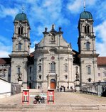 Benediktinerkloster Einsiedeln, Front der Klosterkirche - 20.09.2015