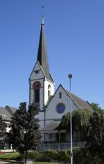 Rheinfelden AG, die evangelisch-reformierte Kirche, 1894-95 vom Berliner Architeckt Joh.Vollmer im Neugotischen Stil erbaut, Sept.2019