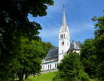 Bled, die Pfarrkirche St.Martin, Juni 2016