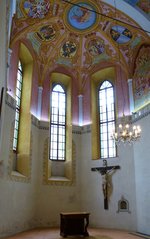 Ljubljana, der Chorraum der Burgkapelle St.Georg, Juni 2016