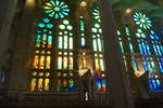 Im Inneren der Sagrada Familia in Barcelona.