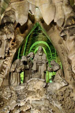 Die Szene der Geburt Christi wurde in die Geburtsfassade der Sagrada Famlia integriert.