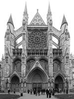 Westminster Abbey im historischen Zentrum von London.