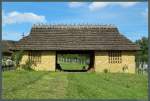 Eine Scheune aus der Region Nordungarn im Ungarischen Freilichtmuseum Skanzen bei Szentendre.