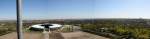 Panoramablick vom Glockenturm des Olympiastadions gen Osten.