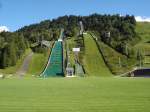 Da kann man sagen  es war einmal  -die alte Skisprunganlage in Garmisch-Partenkirchen/Bayern  Juli 2007 