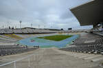 Im Innern des Olympiastadions in Barcelona.