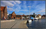 Das Wassertor markiert den historischen Zugang vom Hafen zur Altstadt von Wismar.