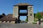 Schweigen in der Sdpfalz, das Deutsche Weintor, neoklassizistischer Bau von 1936, markiert den Beginn der Deutschen Weinstrae, April 2011