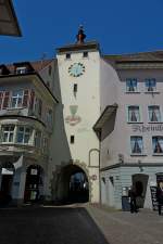 Waldshut am Hochrhein, das Basler Tor oder Untere Tor, stadtauswrts gesehen, Mai 2011