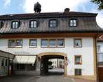 St.Blasien, das Torhaus  Faschianstor , der Eingang zum Klostergelnde, Sept.2015