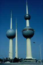 Die  Kuwait-Tower  im Februar 1986