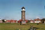 Der  alte  Memmert Leuchtturm auf der Insel Juist