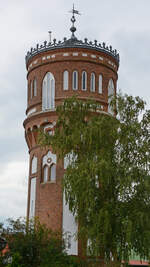 Im Bild der im Jahre 1902 erbaute Wasserturm in Malchin.