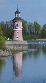 Der Leuchtturm in Moritzburg wurde im spten 18.