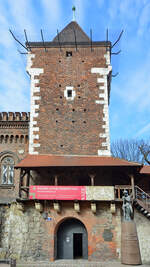Der Turm des in den Jahren 1565-1566 erbauten Arsenals in Krakau.