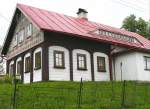 Umgebindehaus in Krompach, Lausitzer Gebirge, 2004