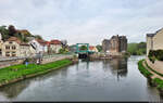 Die Altstadt von Bernburg wurde entlang der Saale gebaut.