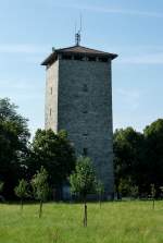 Pfullendorf, der Wasserturm der Stadt, Aug.2012