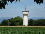 Baldersheim, der Wasserturm in der nahen Umgebung, Juni 2015