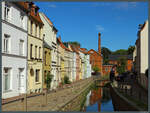 Durch den Norden der Altstadt von Wismar verluft der Mhlenbach.