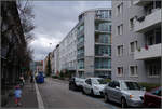 Moderne Architektur in Basel -    An der Einmndung des Blsirings in die Efringerstrasse wurde ebenfalls die Ecksituation baulich hervorgehoben.