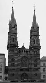 Die 1877 erbaute Kirche  Unserer Lieben Frau der Gnade  Ende Juli 2018 in Antwerpen.