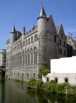 Gent, Burg Geeraard de Duivelsteen an der Limburgstraat (03.07.2014)