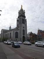 Sint-Niklaas, Liebfrauenkirche, erbaut im Stil des Historismus, dreischiffige Kreuzkirche, erbaut von 1841 bis 1844 (29.04.2015)