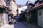 Gasse in der Stari Grad (Altstadt) von Sarajevo.