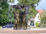 Der Brunnen von Bad Saarow auf den Bahnhofsplatz  Aufgenommen am 24 September 08  