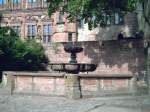 Brunnen auf dem Gelände des Heidelberger Schlosses