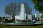 Kaiserslautern, der Fackelbrunnen von 1939 im Stadtzentrum, April 2011