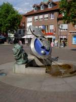 Borken, Marktplatz mit Brunnen (31.05.2011)