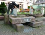 Kippenheim, der Winzerbrunnen, aufgestellt 1984, Juni 2012