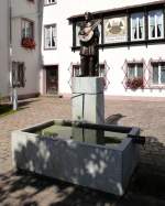 Furtwangen, Brunnen vor dem Rathaus, Aug.2014