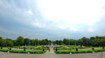 Blick vom Schloss auf die Groe Fontne im Park Sanssouci.