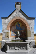 Der Lwenbrunnen auf dem Schlosshof in Hohenschwangau.