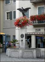 Ein Brunnen in den Strassen von Brig aufgenommen am 31.07.08.