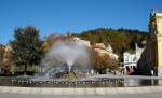 Marienbad, die  Singende Fontne , Wasserspiele mit Musikbegleitung, Okt.2006 