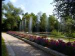 Bad Zurzach, die Wassersinfonie im Kurpark, erbaut 2007, Juli 2013