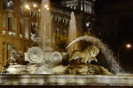 Der Kybele-Springbrunnen, gebaut 1782 und seit 1895 auf dem gleichnamigen Platz in Madrid.