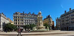 Jakobinerbrunnen in Lyon auf dem Platz der Jakobiner, aufgenommen.