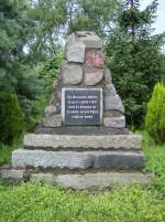 Kriegsopfer Denkmal, Kstrin Oderinsel, gesehen am 04.07.09