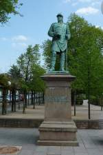 Zweibrcken in der Pfalz, das Bismarck-Denkmal in der Herzogvorstadt, April 2011