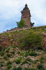 Das Kyffhuserdenkmal oder auch Barbarossadenkmal bei Bad Frankenhausen.