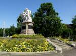 Basel, das Strassburger Denkmal von 1895, vom Bildhauer Bartholdi, der auch die Freiheitsstatue in New York erschaffen hat, Mai 2015